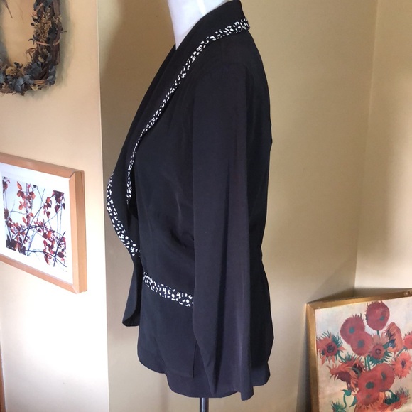 Vtg Y2K ANN TAYLOR Studio Size 6 
Graffiti Blazer ShawlCollar WingSleeve NEW - Picture 7 of 16